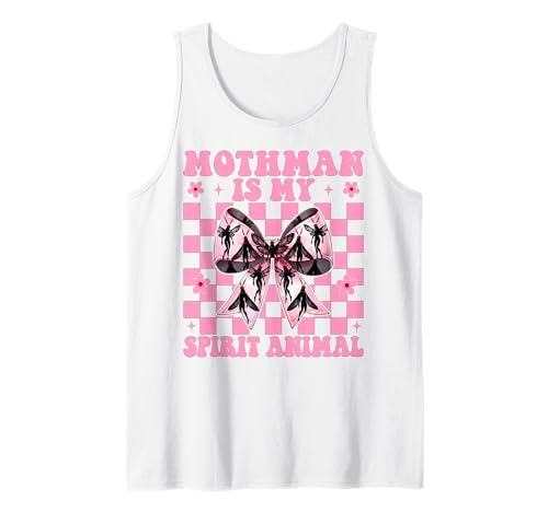 Mothman is My Spirit Animal Cryptozoology Cryptid Girl Mama Tank Top von Womens Coquette Bow Mothman Cryptozoology Gifts