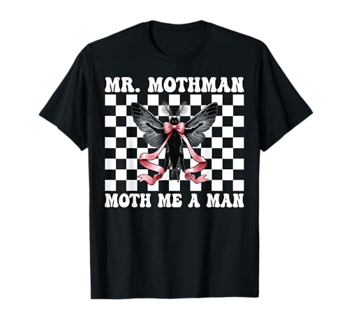 Mr. Mothman Moth Ich EIN Mann Kryptozoologie Cryptid Girl Mama T-Shirt von Womens Coquette Bow Mothman Cryptozoology Gifts