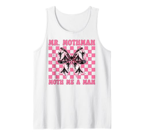 Mr. Mothman Moth Ich EIN Mann Kryptozoologie Cryptid Girl Mama Tank Top von Womens Coquette Bow Mothman Cryptozoology Gifts