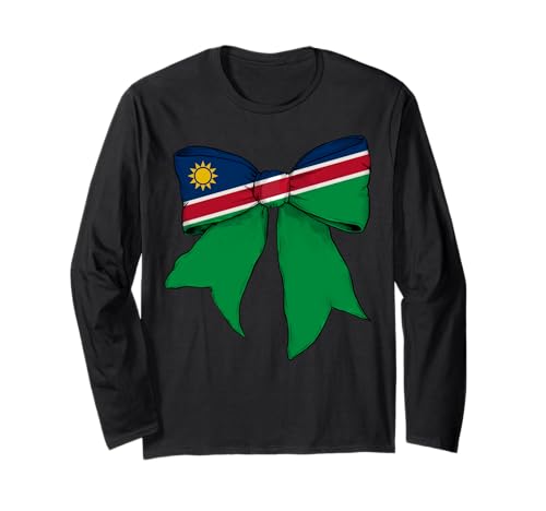 Kokettenschleifenband mit Namibia-Flagge für Mädchen Langarmshirt Kokettenschleifenband mit Namibia-Flagge für Mädchen Langarmshirt von Womens Coquette Bow Namibia Heritage Flag Gifts