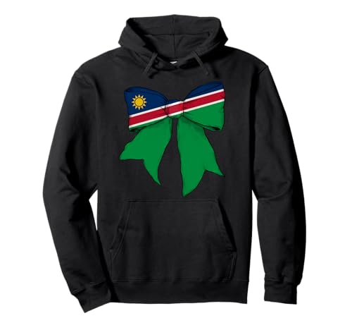 Kokettenschleifenband mit Namibia-Flagge für Mädchen Pullover Hoodie Kokettenschleifenband mit Namibia-Flagge für Mädchen Pullover Hoodie von Womens Coquette Bow Namibia Heritage Flag Gifts