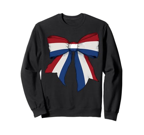 Schleifenband mit niederländischer Flagge für Mädchen Sweatshirt Schleifenband mit niederländischer Flagge für Mädchen Sweatshirt von Womens Coquette Bow Netherlands Heritage Gifts