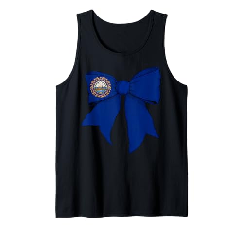 Kokettenschleifenband mit der Flagge des Bundesstaates New Hampshire für Mädchen Tank Top Kokettenschleifenband mit der Flagge des Bundesstaates New Hampshire für Mädchen Tank Top von Womens Coquette Bow New Hampshire Heritage Gifts
