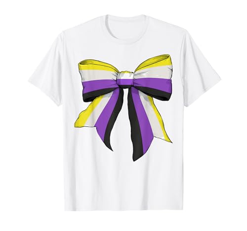 Non-Binary Pride Flag LGBTQ Coquette Bow für Mädchen T-Shirt Non-Binary Pride Flag LGBTQ Coquette Bow für Mädchen T-Shirt von Womens Coquette Bow Non Binary Pride LGBTQ Gifts
