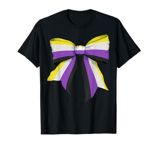 Non-Binary Pride Flag LGBTQ Coquette Bow für Mädchen T-Shirt Non-Binary Pride Flag LGBTQ Coquette Bow für Mädchen T-Shirt von Womens Coquette Bow Non Binary Pride LGBTQ Gifts