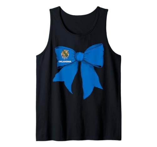Kokettenschleifenband für Mädchen, Flagge des Bundesstaates Oklahoma Tank Top Kokettenschleifenband für Mädchen, Flagge des Bundesstaates Oklahoma Tank Top von Womens Coquette Bow Oklahoma Heritage Flag Gifts