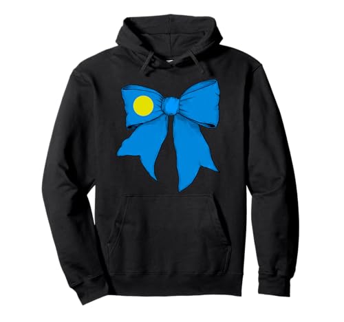 Kokettenschleifenband von Palau Palauans Pride Flag für Mädchen Pullover Hoodie von Womens Coquette Bow Palau Heritage Flag Gifts