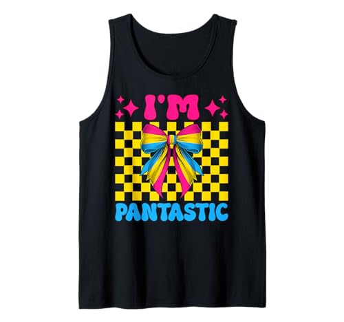I'm Pantastic Lustige Pansexual Pan Pride Flagge LGBTQ Girl Tank Top I'm Pantastic Lustige Pansexual Pan Pride Flagge LGBTQ Girl Tank Top von Womens Coquette Bow Pansexual Pan Pride Gifts