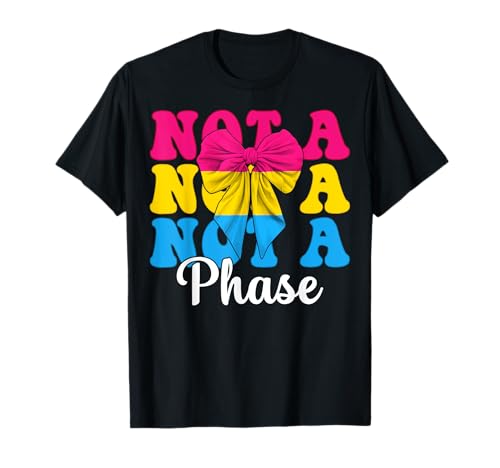 Pansexuelle Pan Pride Flagge LGBTQ Mädchen Kokette Bogen Keine Phase T-Shirt Pansexuelle Pan Pride Flagge LGBTQ Mädchen Kokette Bogen Keine Phase T-Shirt von Womens Coquette Bow Pansexual Pan Pride Gifts