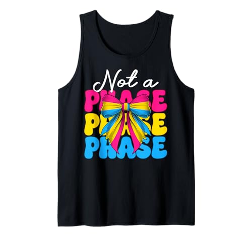 Pansexuelle Pan Pride Flagge LGBTQ Mädchen Kokette Bogen Keine Phase Tank Top Pansexuelle Pan Pride Flagge LGBTQ Mädchen Kokette Bogen Keine Phase Tank Top von Womens Coquette Bow Pansexual Pan Pride Gifts