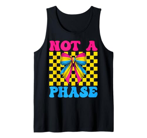 Pansexuelle Pan Pride Flagge LGBTQ Mädchen Kokette Bogen Keine Phase Tank Top Pansexuelle Pan Pride Flagge LGBTQ Mädchen Kokette Bogen Keine Phase Tank Top von Womens Coquette Bow Pansexual Pan Pride Gifts