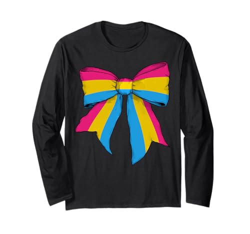 Pansexual Pride Pan Flag LGBTQ Coquette Bow für Mädchen Langarmshirt Pansexual Pride Pan Flag LGBTQ Coquette Bow für Mädchen Langarmshirt von Womens Coquette Bow Pansexual Pride LGBTQ Gifts