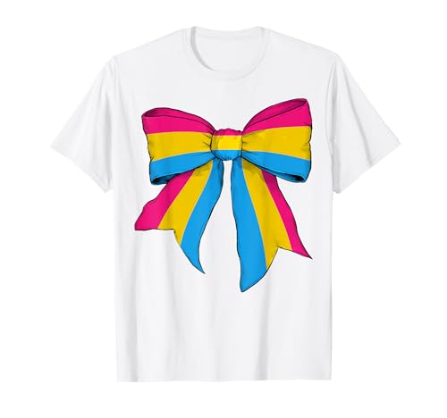 Pansexual Pride Pan Flag LGBTQ Coquette Bow für Mädchen T-Shirt Pansexual Pride Pan Flag LGBTQ Coquette Bow für Mädchen T-Shirt von Womens Coquette Bow Pansexual Pride LGBTQ Gifts