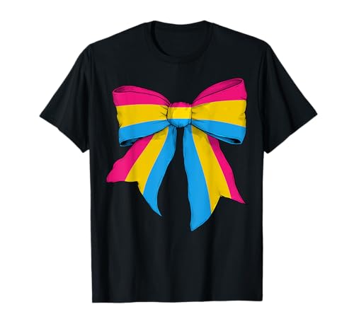 Pansexual Pride Pan Flag LGBTQ Coquette Bow für Mädchen T-Shirt Pansexual Pride Pan Flag LGBTQ Coquette Bow für Mädchen T-Shirt von Womens Coquette Bow Pansexual Pride LGBTQ Gifts