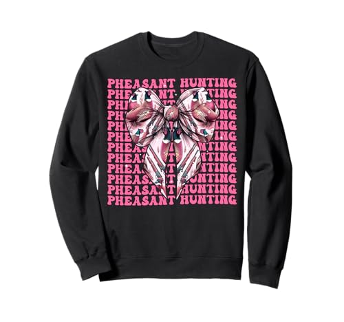 Fasanenjäger Fasan Jagd Mädchen Kokette Schleife Rosa Sweatshirt von Womens Coquette Bow Pheasant Hunter Hunting Gifts