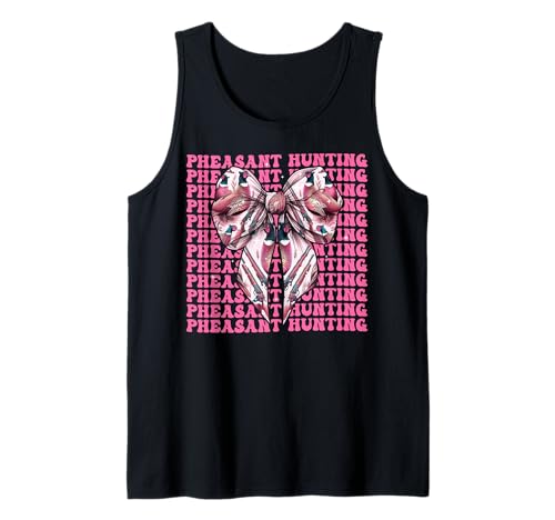 Fasanenjäger Fasan Jagd Mädchen Kokette Schleife Rosa Tank Top Fasanenjäger Fasan Jagd Mädchen Kokette Schleife Rosa Tank Top von Womens Coquette Bow Pheasant Hunter Hunting Gifts