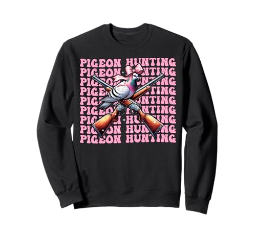 Taubenjäger Taubenjagd Mädchen Kokette Schleife Rosa Band Sweatshirt von Womens Coquette Bow Pigeon Hunter Hunting Gifts