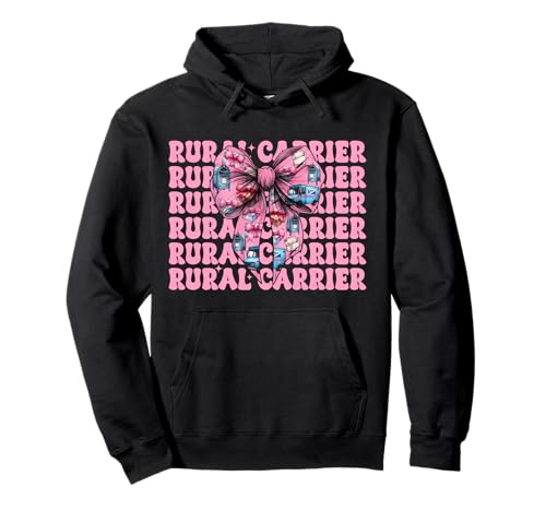 Landträger Postangestellter Postträger Post Lady Girl Mama Pullover Hoodie von Womens Coquette Bow Postal Worker Mail Lady Gifts
