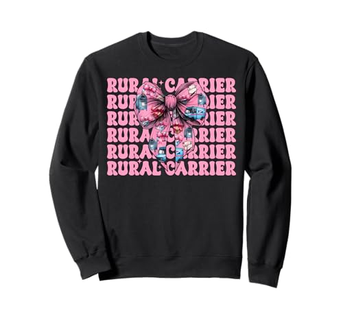 Landträger Postangestellter Postträger Post Lady Girl Mama Sweatshirt von Womens Coquette Bow Postal Worker Mail Lady Gifts