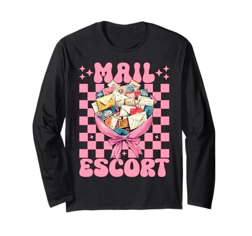 Mail Escort Postangestellter Postträger Post Lady Girl Mama Langarmshirt von Womens Coquette Bow Postal Worker Mail Lady Gifts