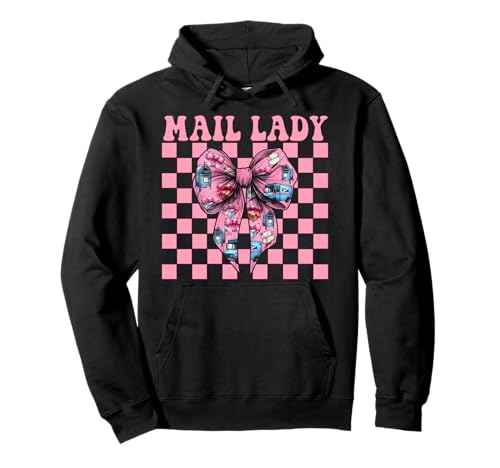 Mail Lady Postangestellter Postträger Mädchen Mama Kokette Schleife Pullover Hoodie von Womens Coquette Bow Postal Worker Mail Lady Gifts