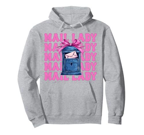 Mail Lady! Postangestellter Postträger Mädchen Mama Kokette Schleife Pullover Hoodie von Womens Coquette Bow Postal Worker Mail Lady Gifts