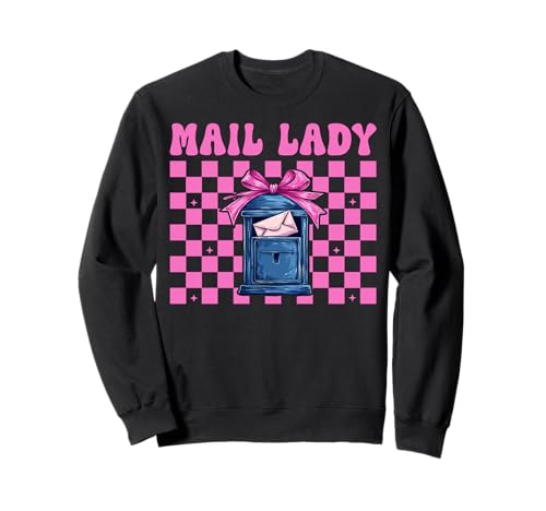 Mail Lady! Postangestellter Postträger Mädchen Mama Kokette Schleife Sweatshirt von Womens Coquette Bow Postal Worker Mail Lady Gifts