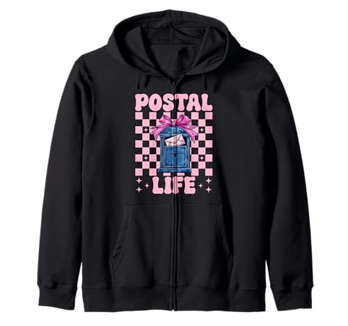 Postal Life Postangestellter Postträger Post Lady Girl Mom Kapuzenjacke von Womens Coquette Bow Postal Worker Mail Lady Gifts