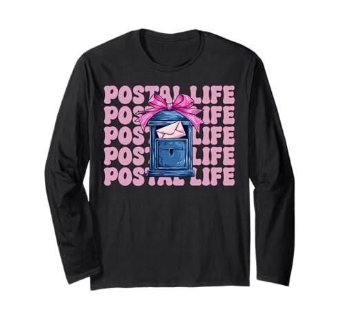 Postal Life Postangestellter Postträger Post Lady Girl Mom Langarmshirt Postal Life Postangestellter Postträger Post Lady Girl Mom Langarmshirt von Womens Coquette Bow Postal Worker Mail Lady Gifts