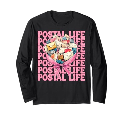 Postal Life Postangestellter Postträger Post Lady Girl Mom Langarmshirt Postal Life Postangestellter Postträger Post Lady Girl Mom Langarmshirt von Womens Coquette Bow Postal Worker Mail Lady Gifts