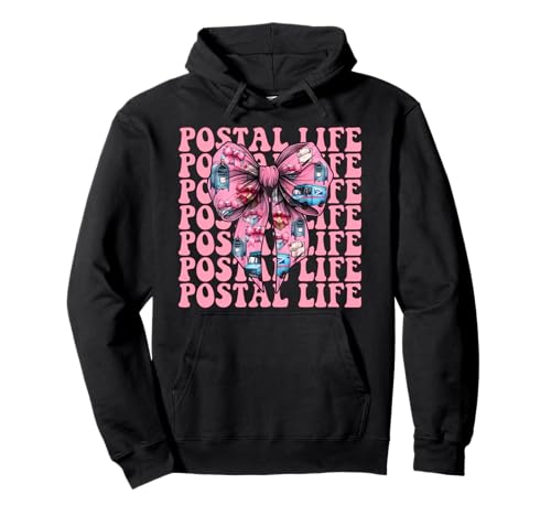 Postal Life Postangestellter Postträger Post Lady Girl Mom Pullover Hoodie von Womens Coquette Bow Postal Worker Mail Lady Gifts