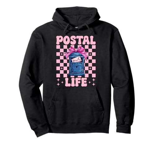 Postal Life Postangestellter Postträger Post Lady Girl Mom Pullover Hoodie von Womens Coquette Bow Postal Worker Mail Lady Gifts
