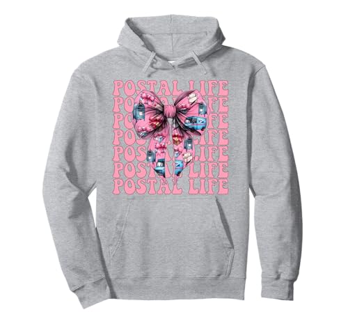 Postal Life Postangestellter Postträger Post Lady Girl Mom Pullover Hoodie von Womens Coquette Bow Postal Worker Mail Lady Gifts