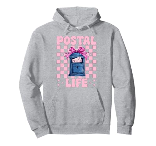 Postal Life Postangestellter Postträger Post Lady Girl Mom Pullover Hoodie von Womens Coquette Bow Postal Worker Mail Lady Gifts