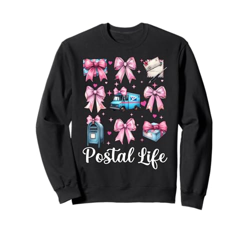 Postal Life Postangestellter Postträger Post Lady Girl Mom Sweatshirt Postal Life Postangestellter Postträger Post Lady Girl Mom Sweatshirt von Womens Coquette Bow Postal Worker Mail Lady Gifts