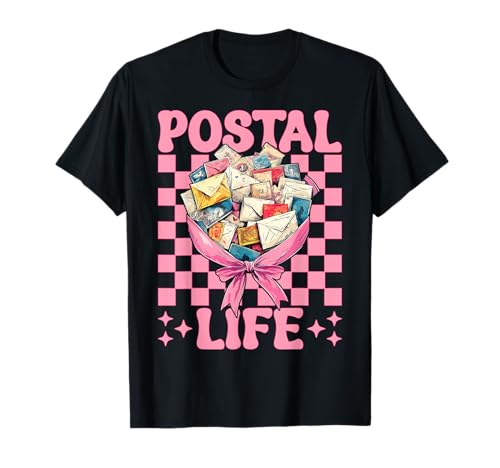 Postal Life Postangestellter Postträger Post Lady Girl Mom T-Shirt Postal Life Postangestellter Postträger Post Lady Girl Mom T-Shirt von Womens Coquette Bow Postal Worker Mail Lady Gifts