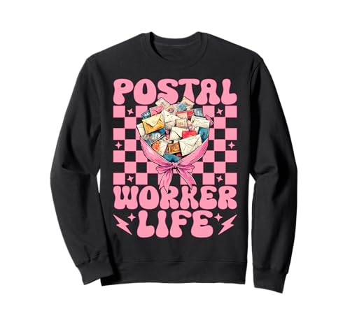 Postangestellter Life Mail Carrier Mail Lady Girl Mom Coquette Sweatshirt von Womens Coquette Bow Postal Worker Mail Lady Gifts