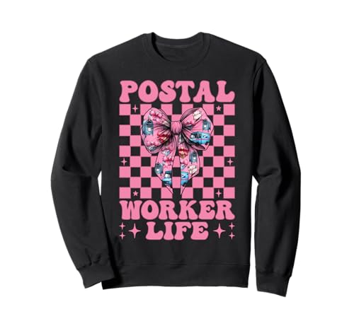 Postangestellter Life Mail Carrier Mail Lady Girl Mom Coquette Sweatshirt Postangestellter Life Mail Carrier Mail Lady Girl Mom Coquette Sweatshirt von Womens Coquette Bow Postal Worker Mail Lady Gifts