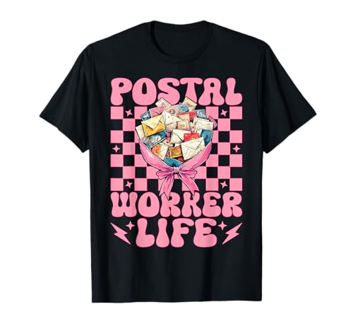 Postangestellter Life Mail Carrier Mail Lady Girl Mom Coquette T-Shirt Postangestellter Life Mail Carrier Mail Lady Girl Mom Coquette T-Shirt von Womens Coquette Bow Postal Worker Mail Lady Gifts