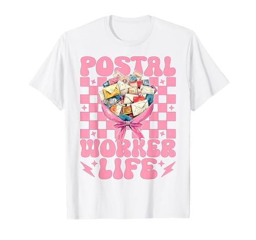 Postangestellter Life Mail Carrier Mail Lady Girl Mom Coquette T-Shirt Postangestellter Life Mail Carrier Mail Lady Girl Mom Coquette T-Shirt von Womens Coquette Bow Postal Worker Mail Lady Gifts