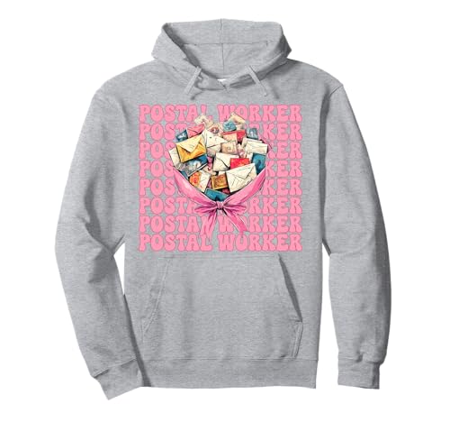 Postangestellter Postträger Post Lady Girl Mom Kokette Schleife Pullover Hoodie von Womens Coquette Bow Postal Worker Mail Lady Gifts