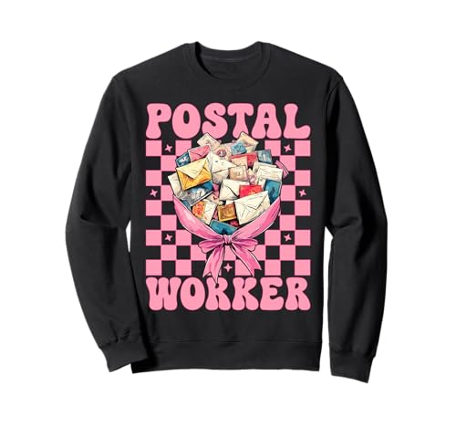 Postangestellter Postträger Post Lady Girl Mom Kokette Schleife Sweatshirt von Womens Coquette Bow Postal Worker Mail Lady Gifts