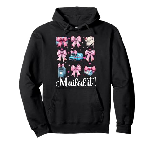 Postangestellter Postträger Post Lady Girl Mom Pullover Hoodie Postangestellter Postträger Post Lady Girl Mom Pullover Hoodie von Womens Coquette Bow Postal Worker Mail Lady Gifts