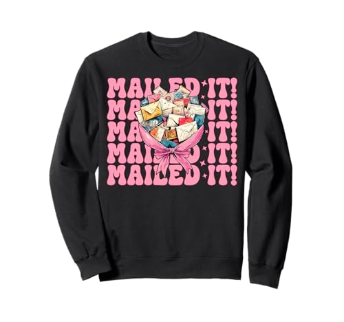 Postangestellter Postträger Post Lady Girl Mom Sweatshirt von Womens Coquette Bow Postal Worker Mail Lady Gifts