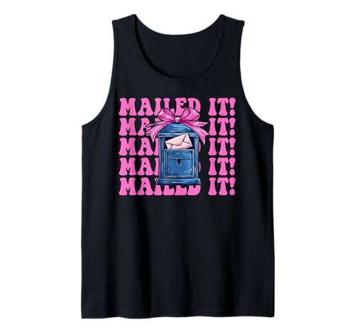 Postangestellter Postträger Post Lady Girl Mom Tank Top Postangestellter Postträger Post Lady Girl Mom Tank Top von Womens Coquette Bow Postal Worker Mail Lady Gifts