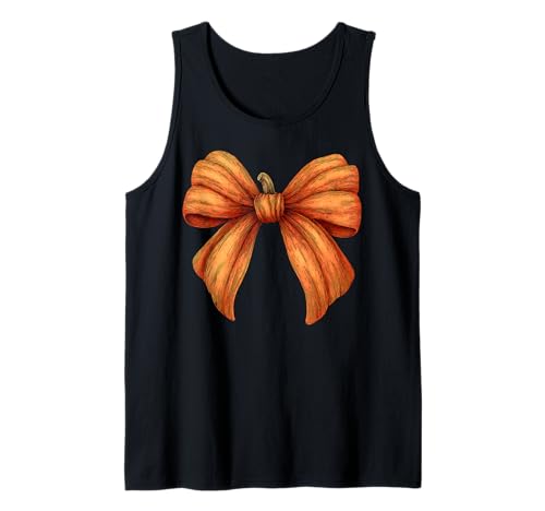 Kürbis Halloween Herbst Herbst Mädchen Kokette Schleife Tank Top Kürbis Halloween Herbst Herbst Mädchen Kokette Schleife Tank Top von Womens Coquette Bow Pumpkin Halloween Spooky Gifts