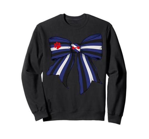 Puppy Paw Pride Flagge Mädchen Kokette Schleife Sweatshirt von Womens Coquette Bow Puppy Paw Gifts