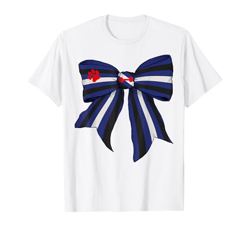 Puppy Paw Pride Flagge Mädchen Kokette Schleife T-Shirt Puppy Paw Pride Flagge Mädchen Kokette Schleife T-Shirt von Womens Coquette Bow Puppy Paw Gifts