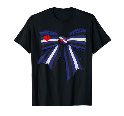 Puppy Paw Pride Flagge Mädchen Kokette Schleife T-Shirt Puppy Paw Pride Flagge Mädchen Kokette Schleife T-Shirt von Womens Coquette Bow Puppy Paw Gifts
