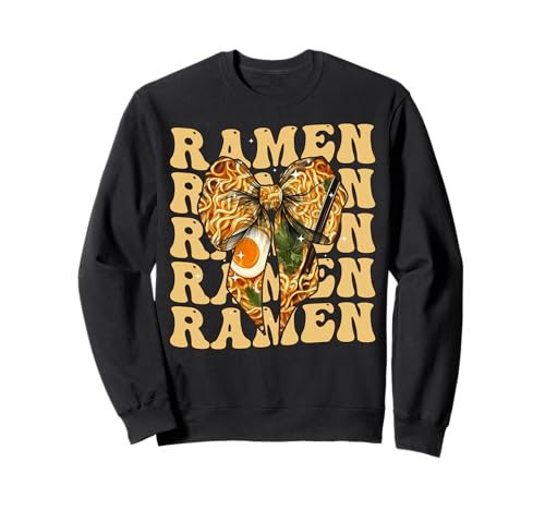 Ramen Japanische Nudeln Instant Lunch Girl Kokette Schleife Rosa Sweatshirt von Womens Coquette Bow Ramen Japanese Noodles Gifts